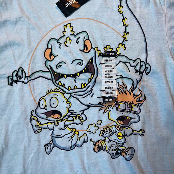Nickelodeon Adult MD Rugrats Raptar Tommy & Chuckie Graphic T-shirt NWT - Picture 2 of 4